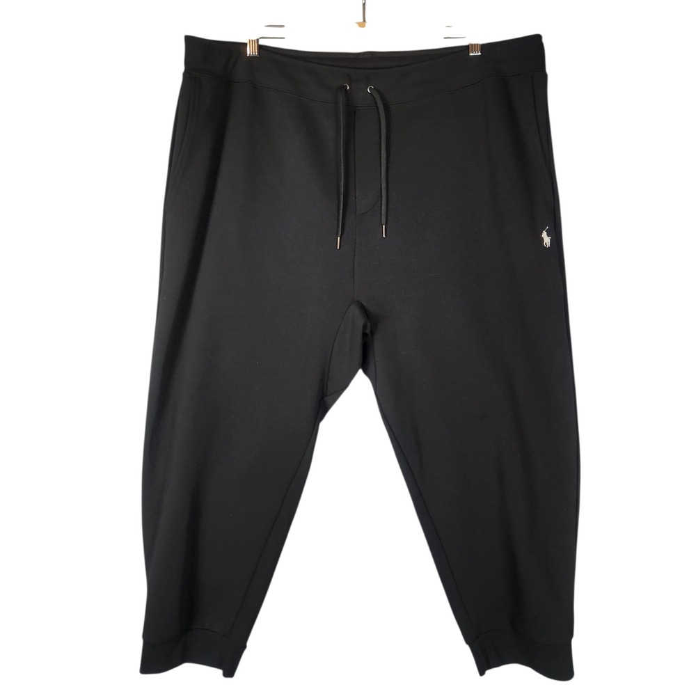 Polo Ralph Lauren Joggers Men's 2XB Black Performance Double-Knit Sweatpants NWT